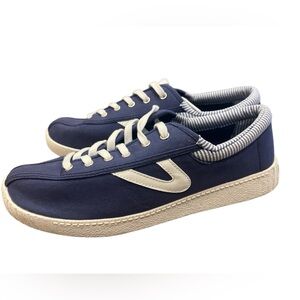 Draper James Blue and White Retro Sneakers